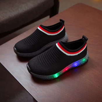 New Fashion LED lighting kids casual shoes soft slip on children sneakers breathable girls boys shoes tennis
New Fashion LED lighting kids casual shoes soft slip on children sneakers breathable girls boys shoes tennis
