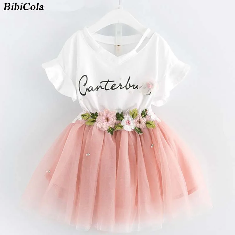 BibiCola Kids Girls Clothing Sets Brand Summer Girls Clothes Suit Children Sleeveless White T-shirt+Skirt Girls Princess Clothes
BibiCola Kids Girls Clothing Sets Brand Summer Girls Clothes Suit Children Sleeveless White T-shirt+Skirt Girls Princess Clothes