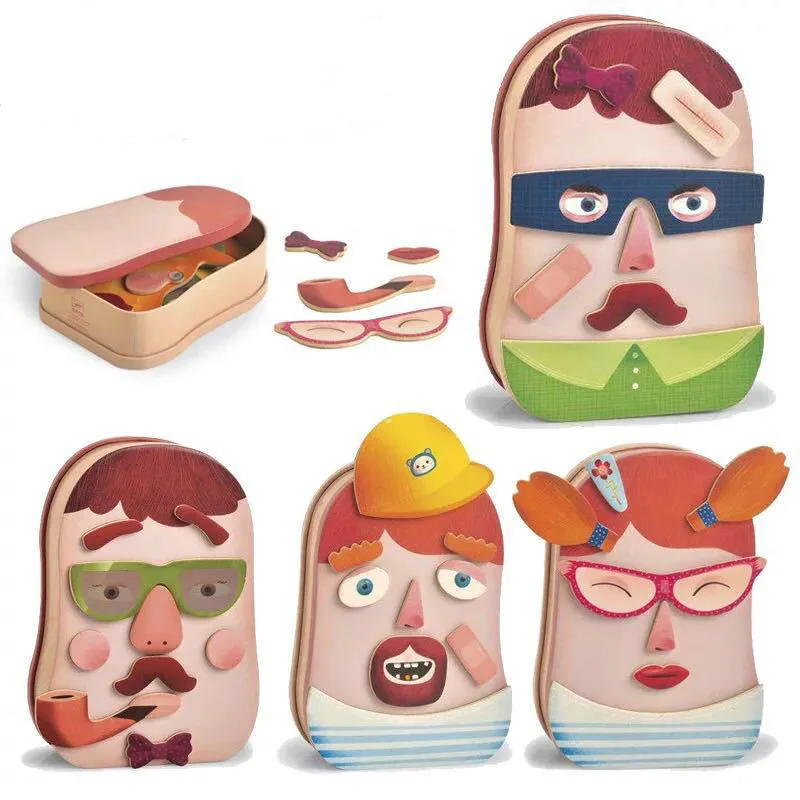 Kids Magnetic Puzzles Crazy Face Creative Puzzle Christmas Gift Educational Toys for Children Montessori Puzzles Toy W Iron Box
Kids Magnetic Puzzles Crazy Face Creative Puzzle Christmas Gift Educational Toys for Children Montessori Puzzles Toy W Iron Box