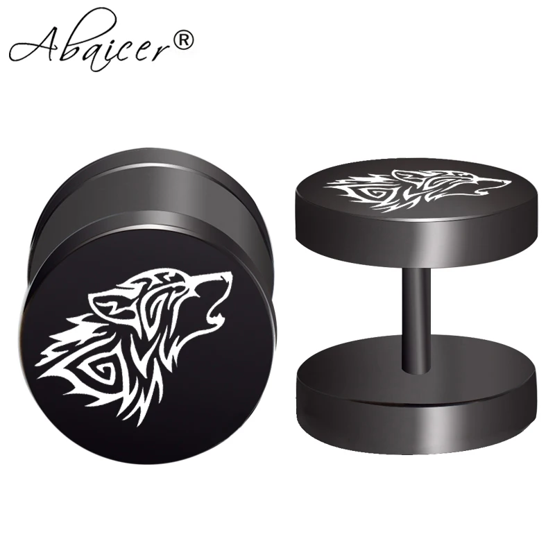 2pcs/Lot 12MM 1.6G/1.2MM Viking Wolf Fake Ear Gauge,Plugs and Tunnels,Fake Piercing Expander Stretcher, Punk Earring For Man 001
2pcs/Lot 12MM 1.6G/1.2MM Viking Wolf Fake Ear Gauge,Plugs and Tunnels,Fake Piercing Expander Stretcher, Punk Earring For Man 001