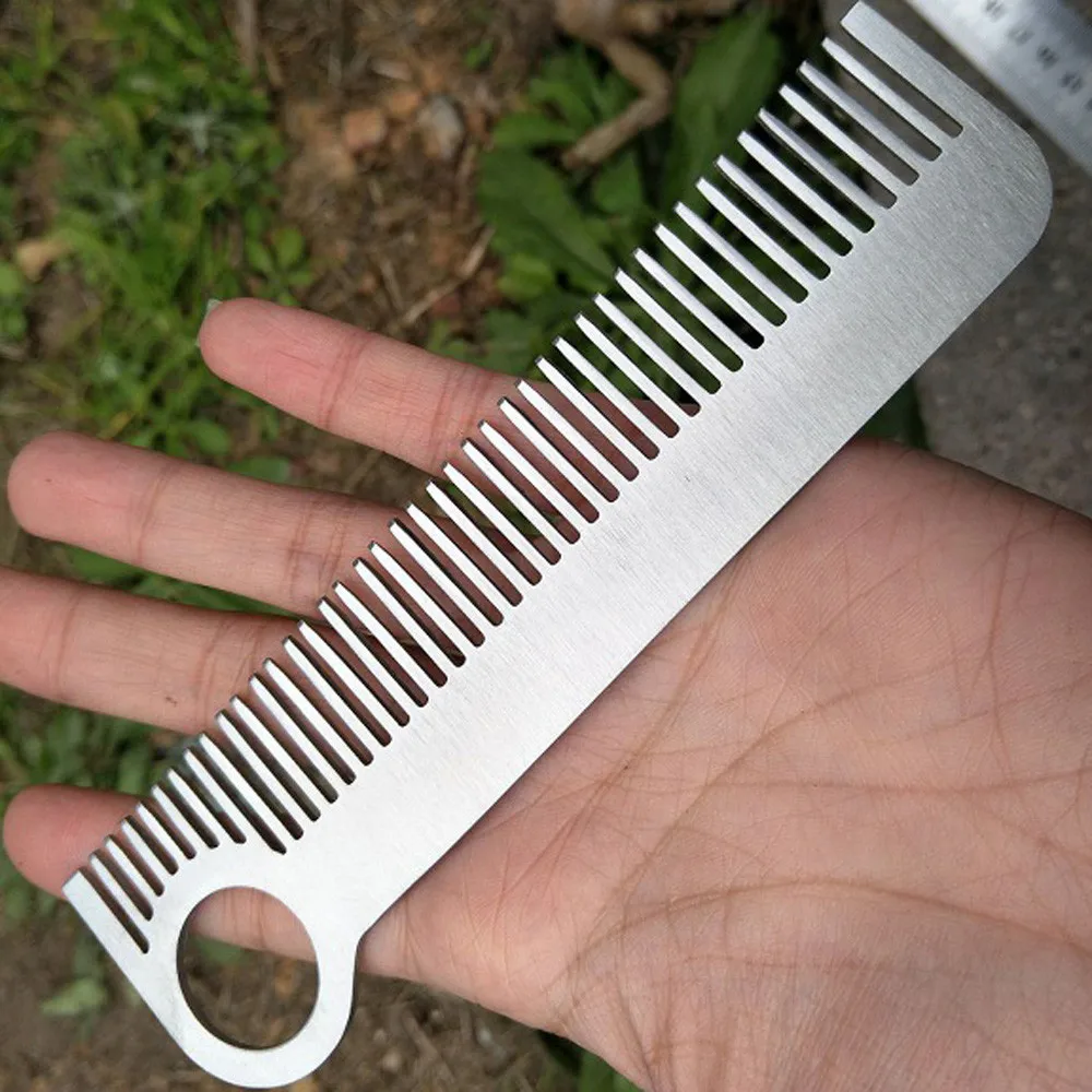 Strength Stainless Steel Tactical Combs Outdoor EDC Head Comb Play Practical Can Be Anti Static self-defense for Men women 35
Strength Stainless Steel Tactical Combs Outdoor EDC Head Comb Play Practical Can Be Anti Static self-defense for Men women 35