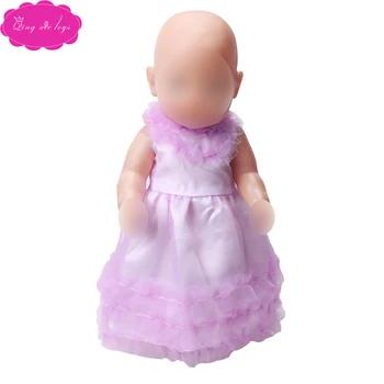 43 cm baby dolls Clothes purple princess evening dress lace dress accessories fit 18 inch Girl doll f416
43 cm baby dolls Clothes purple princess evening dress lace dress accessories fit 18 inch Girl doll f416