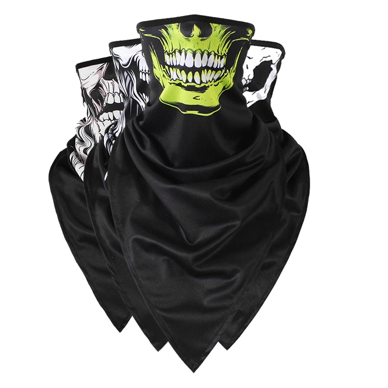 2019 Popular Skull Bandana Unisex Cycling Face Mask Motorcycle Multifunctional Face Mask Triangle Magic Windproof Dustproof Mask
2019 Popular Skull Bandana Unisex Cycling Face Mask Motorcycle Multifunctional Face Mask Triangle Magic Windproof Dustproof Mask