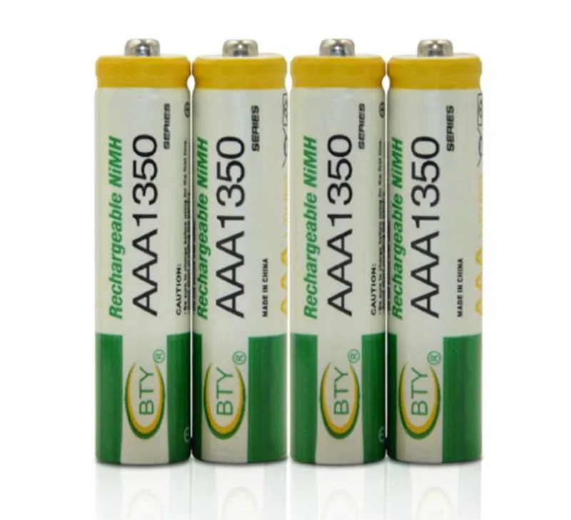 FREE SHIPPING! BTY AAA 1350 Rechargeable Ni-MH Battery for LED Flashlight/Toy/PDA - B 4PCS/Lot 500MAH
FREE SHIPPING! BTY AAA 1350 Rechargeable Ni-MH Battery for LED Flashlight/Toy/PDA - B 4PCS/Lot 500MAH
