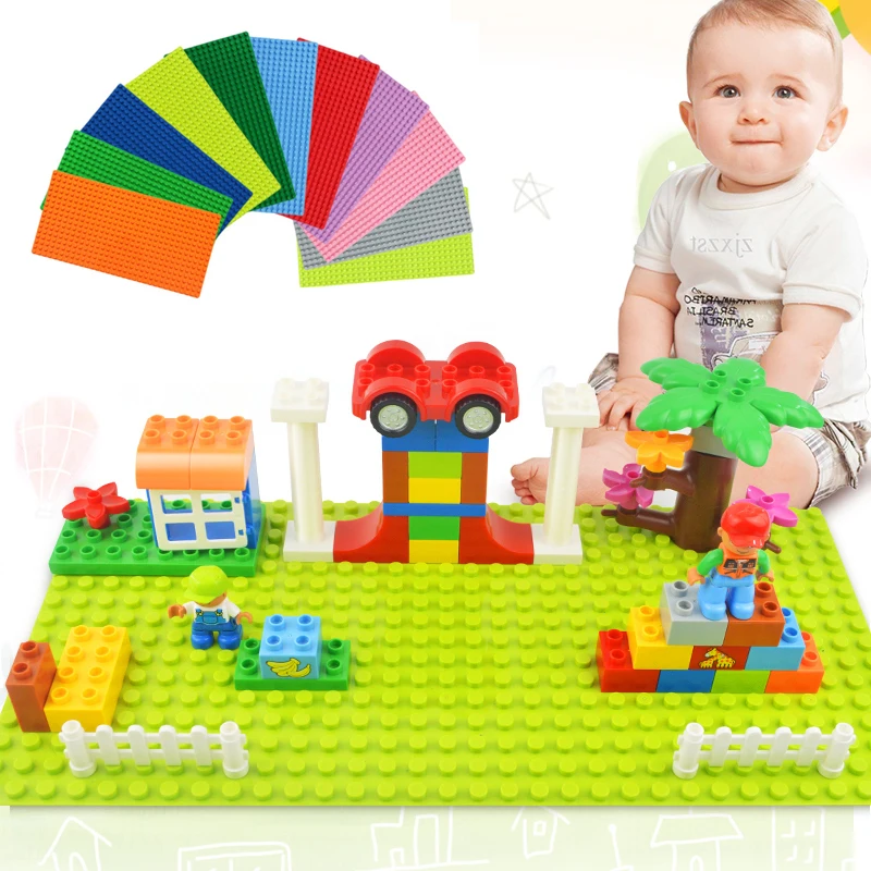 256 Duploe Big Bricks Base Plate 16*16 Dots 25.5*25.5cm Baseplate Building Blocks Toys For Children Compatible LegoINGLYs Duplos
256 Duploe Big Bricks Base Plate 16*16 Dots 25.5*25.5cm Baseplate Building Blocks Toys For Children Compatible LegoINGLYs Duplos