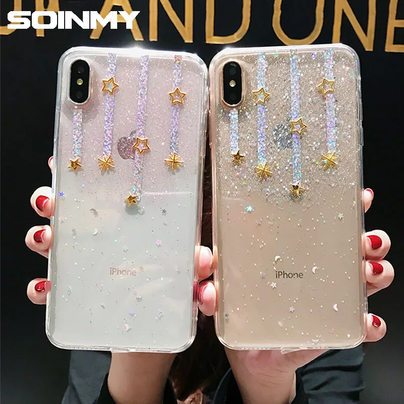 Glitter Star transparent for iphone xs max case Luxury phone accessories Soft Silicone Case for iphone xr xs x 8 7 6 plus cover
Glitter Star transparent for iphone xs max case Luxury phone accessories Soft Silicone Case for iphone xr xs x 8 7 6 plus cover