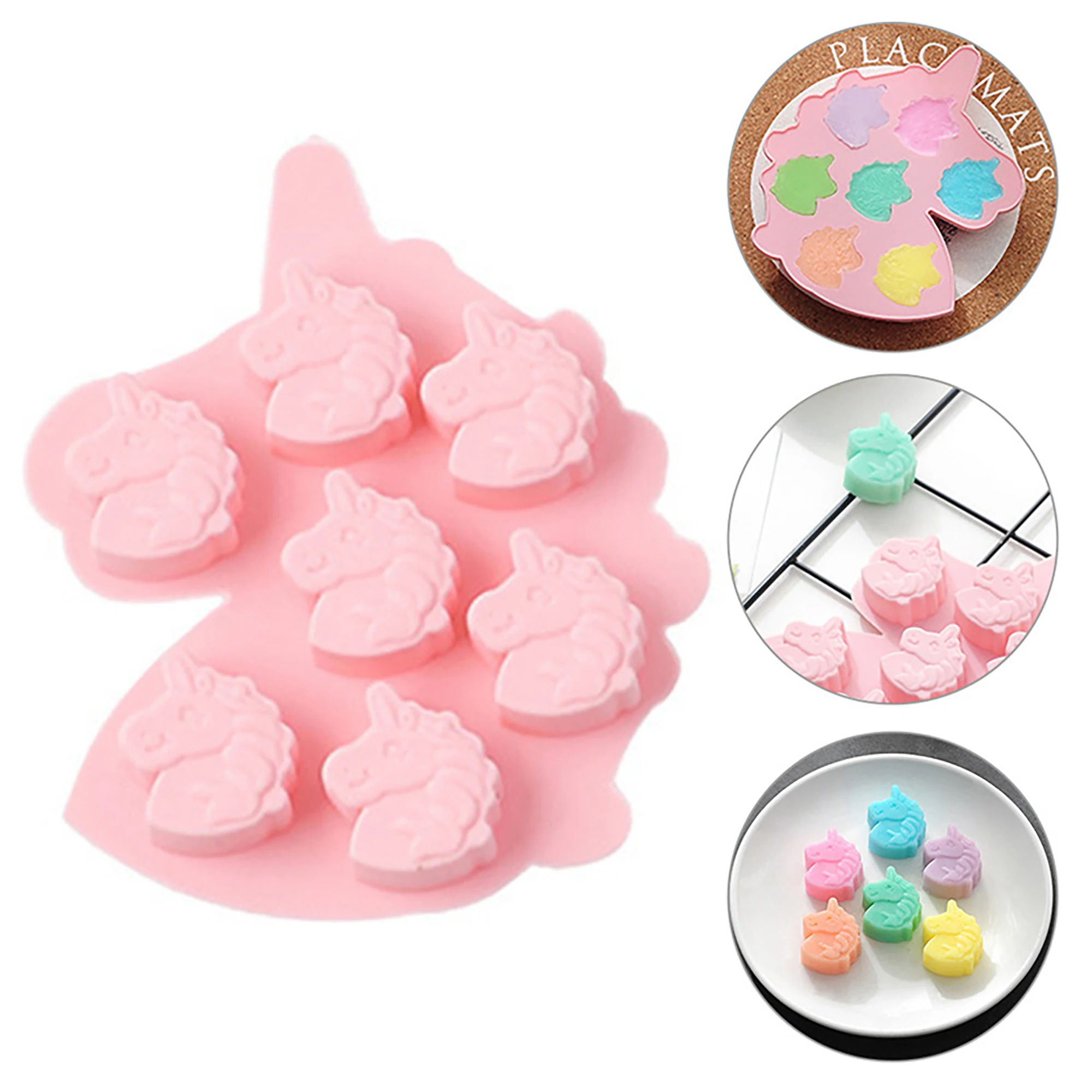 7/10 Cavity Unicorn Silicone Cake Mold Ice Cube Candy Chocolate Cake Cookie Cupcake Molds Pan Pastry Tools Pony Baking Molds
7/10 Cavity Unicorn Silicone Cake Mold Ice Cube Candy Chocolate Cake Cookie Cupcake Molds Pan Pastry Tools Pony Baking Molds