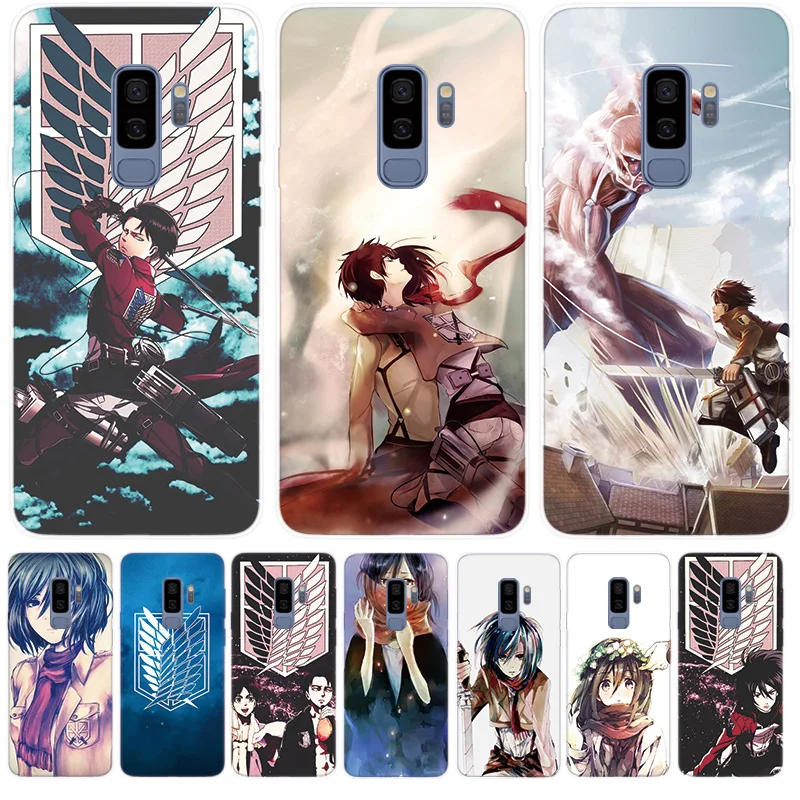 Soft Luxury Silicone Case For Samsung Galaxy S8 S9 S10 Plus lite Note 8 9 S6 S7 Edge S5 S4 Mini Cover Attack on Titan Mikasa
Soft Luxury Silicone Case For Samsung Galaxy S8 S9 S10 Plus lite Note 8 9 S6 S7 Edge S5 S4 Mini Cover Attack on Titan Mikasa