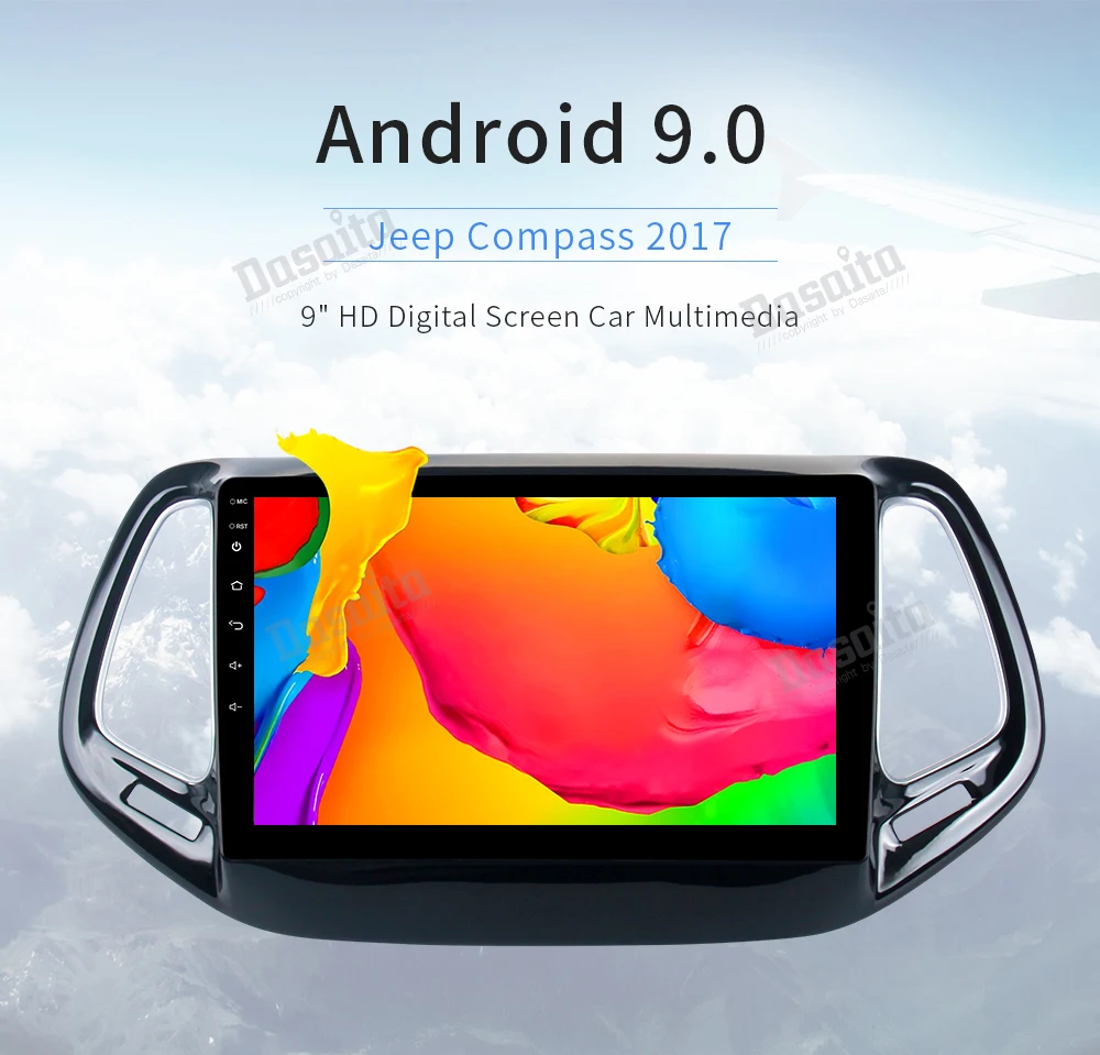 Excellent Dasaita 9" Android 9.0 Car GPS Radio Player for Jeep Compass 2017 with Octa Core 4GB+32GB Auto Stereo Multimedia 7 Excellent Dasaita 9" Android 9.0 Car GPS Radio Player for Jeep Compass 2017 with Octa Core 4GB+32GB Auto Stereo Multimedia 7