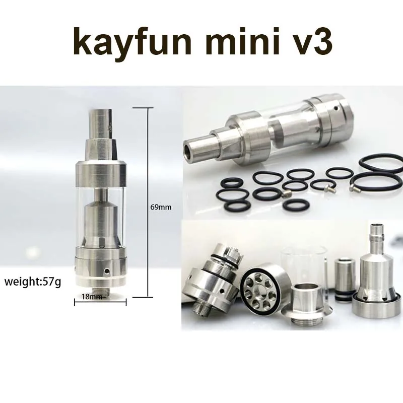 Kayfun mini v3 электронная сигарета перестраиваемый атомайзер subtank подходит для