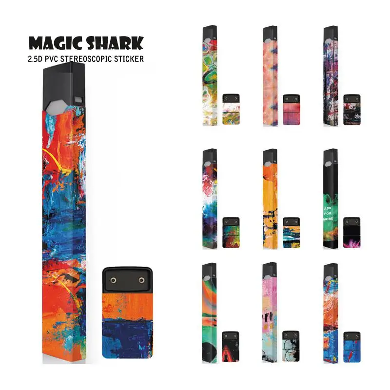 Magic Shark Painting Stereo Film Sticker for Juul Electronic Cigarette Case Cover Skin for Juul 2019 New Arrival
Magic Shark Painting Stereo Film Sticker for Juul Electronic Cigarette Case Cover Skin for Juul 2019 New Arrival