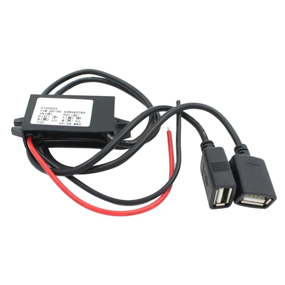 Car Power Inverter DC 12V to 5V 3A Dual USB Buck Module Step-down Module Navigation Automobiles DVR Adapter Converter
Car Power Inverter DC 12V to 5V 3A Dual USB Buck Module Step-down Module Navigation Automobiles DVR Adapter Converter