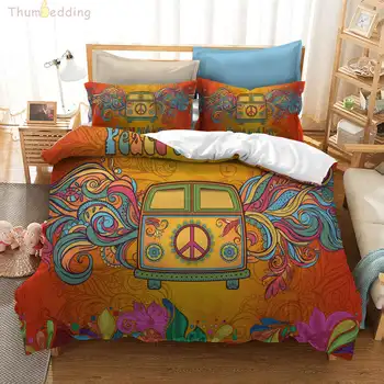 Thumbedding Colorful Bedding Set Symbol Of Peace Yellow Car 3D Duvet Cover King Size Twin Full Queen King Decorative Bed set
Thumbedding Colorful Bedding Set Symbol Of Peace Yellow Car 3D Duvet Cover King Size Twin Full Queen King Decorative Bed set