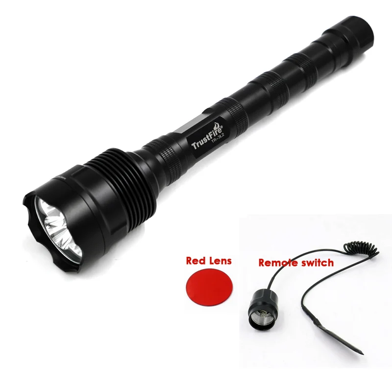 LED Tactical Flashlight 18650 Lantern Trustfire TR-3L2 3800Lm CREE XM-L2 light 5Mode Torch+ Remote switch+Red lens hunting torch
LED Tactical Flashlight 18650 Lantern Trustfire TR-3L2 3800Lm CREE XM-L2 light 5Mode Torch+ Remote switch+Red lens hunting torch