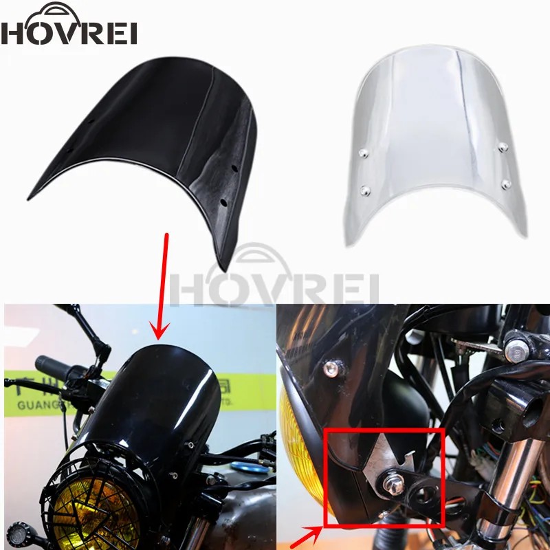 NEW Universal 5 to 7 inch Motorcycle Headlight Fairing Windshield Windscreen headlamp Wind Deflectors For Harley YAMAHA HONDA
NEW Universal 5 to 7 inch Motorcycle Headlight Fairing Windshield Windscreen headlamp Wind Deflectors For Harley YAMAHA HONDA