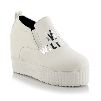 End of the spring and autumn winter thick new single shoes women wedge heel size 43 slip-on loafers 31-1228 
End of the spring and autumn winter thick new single shoes women wedge heel size 43 slip-on loafers 31-1228