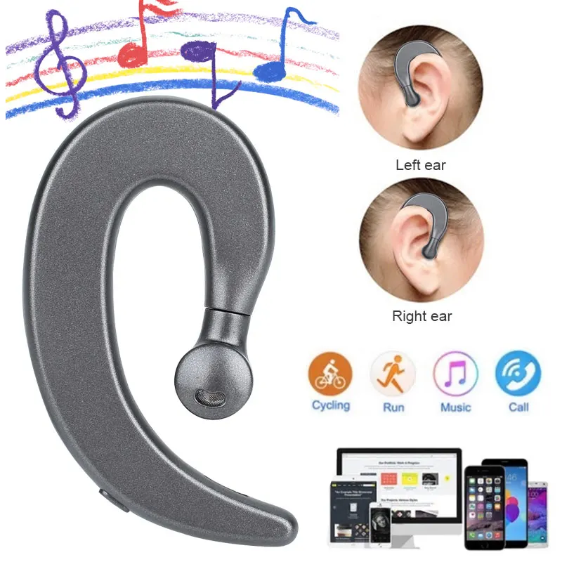 Wireless Bluetooth Earpbuds Bone Conduction with Mic Portable Wireless Bluetooth Headphones Denoise Bluetooth 4.2+EDR Ear Hook
Wireless Bluetooth Earpbuds Bone Conduction with Mic Portable Wireless Bluetooth Headphones Denoise Bluetooth 4.2+EDR Ear Hook