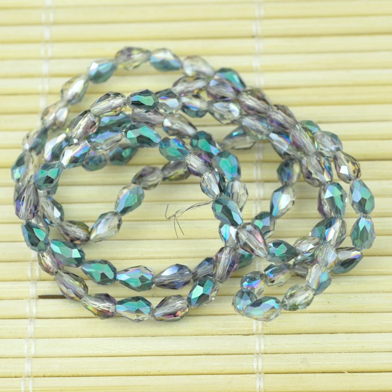 Free Shipping 490pcs Faceted Crystal Teardrop Spacer Loose Pendant Beads Half Green Plated Jewelry DIY Making
Free Shipping 490pcs Faceted Crystal Teardrop Spacer Loose Pendant Beads Half Green Plated Jewelry DIY Making