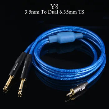 WinAqum Professional Gold Plated 3.5mm 1/8 inch Coaxial Audio Cable To Dual 6.35mm 1/4 inch TS Plug Adapter Video Wire Y8
WinAqum Professional Gold Plated 3.5mm 1/8 inch Coaxial Audio Cable To Dual 6.35mm 1/4 inch TS Plug Adapter Video Wire Y8