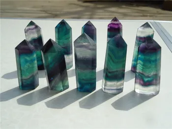 10Pieces Nice Natural Colourful transparent smooth fluorite points healing from China Wholesales Free Shipping
10Pieces Nice Natural Colourful transparent smooth fluorite points healing from China Wholesales Free Shipping