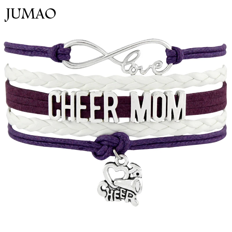 Infinity Love Cheer Mom Charms Bracelets & Bangles Love To Cheer Bracelets For Women Men Gift Drop Shipping
Infinity Love Cheer Mom Charms Bracelets & Bangles Love To Cheer Bracelets For Women Men Gift Drop Shipping