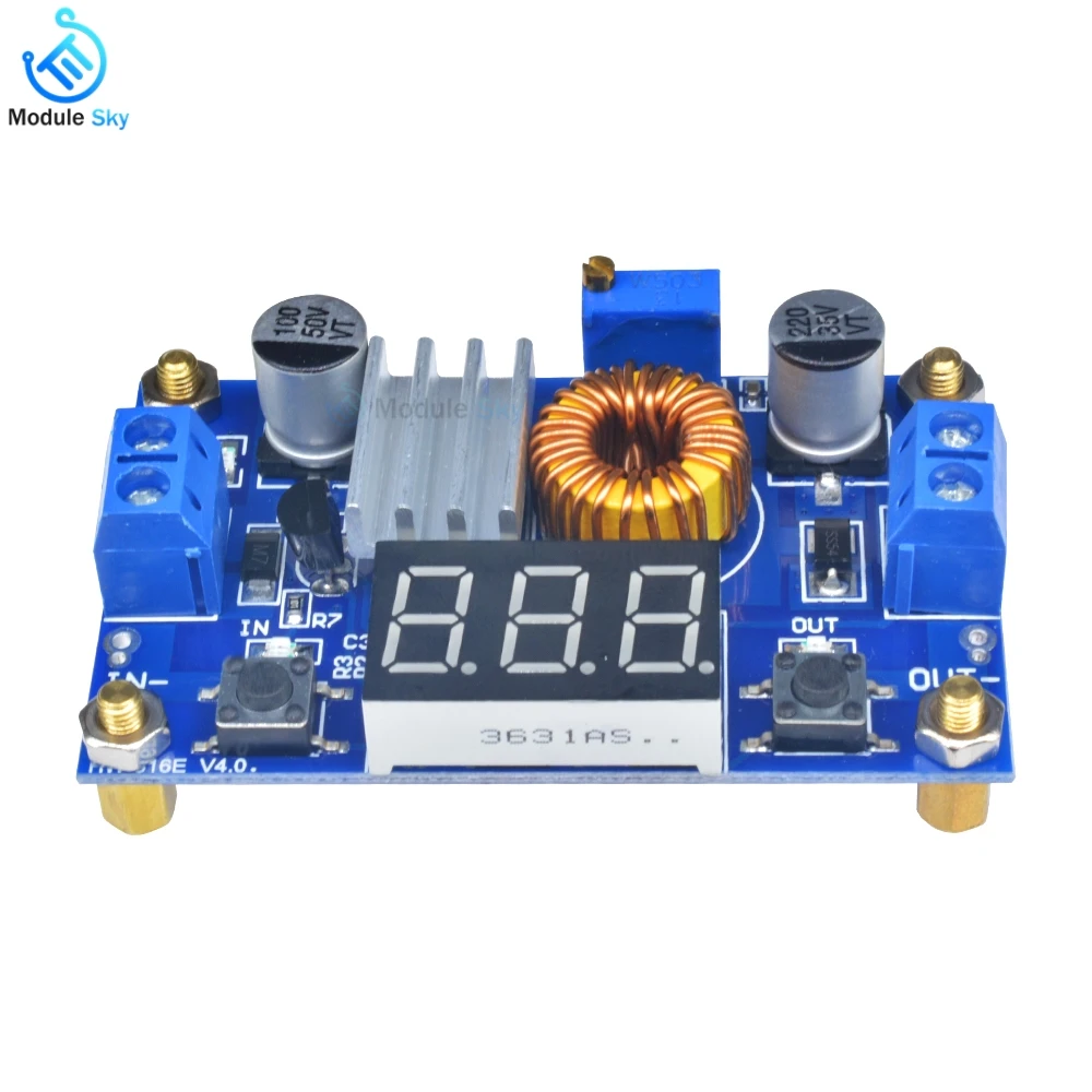 5A 75W Adjustable DC-DC Step-Down XL4015 Power Supply Adapter Converter LED With Voltmeter Digit LED Display DIY
5A 75W Adjustable DC-DC Step-Down XL4015 Power Supply Adapter Converter LED With Voltmeter Digit LED Display DIY