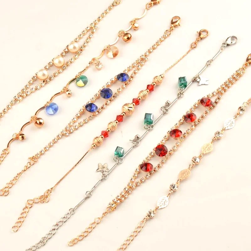 24 Pcs Mixed Wholesale Trendy Cheap Sexy Leg Chain Ankle Bracelets Women Crystal Anklet Statement Tobilleras Mujer Foot Jewelry
24 Pcs Mixed Wholesale Trendy Cheap Sexy Leg Chain Ankle Bracelets Women Crystal Anklet Statement Tobilleras Mujer Foot Jewelry