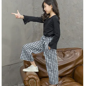 School Flare Sleeve 2 Pcs Kids Clothing Sets 2018 Toddler Girl Fall Outfits Spring Autumn Teenage Children Clothes Suit Pants
School Flare Sleeve 2 Pcs Kids Clothing Sets 2018 Toddler Girl Fall Outfits Spring Autumn Teenage Children Clothes Suit Pants