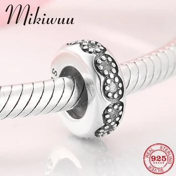 New 925 Sterling Silver Round shape inlay CZ ornament stopper spacer beads Fit Original Mikiwuu Charm Bracelet Jewelry making
New 925 Sterling Silver Round shape inlay CZ ornament stopper spacer beads Fit Original Mikiwuu Charm Bracelet Jewelry making
