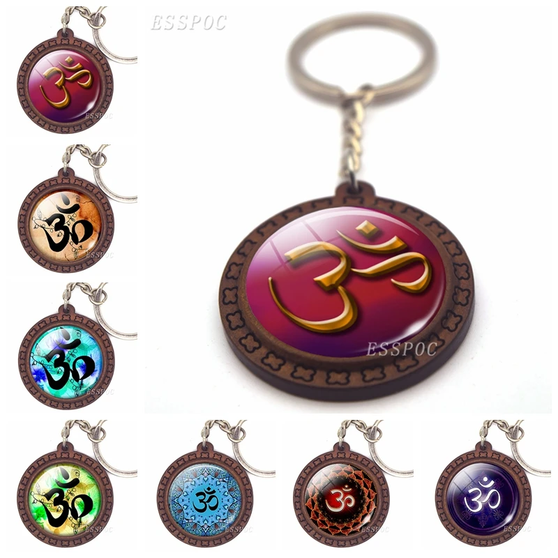 Charm Om Keychain Yoga Jewelry Om Symbol Glass Cabochon Wooden Pendant Keychain Buddhism Amulet Fashion Accessories for Women
Charm Om Keychain Yoga Jewelry Om Symbol Glass Cabochon Wooden Pendant Keychain Buddhism Amulet Fashion Accessories for Women