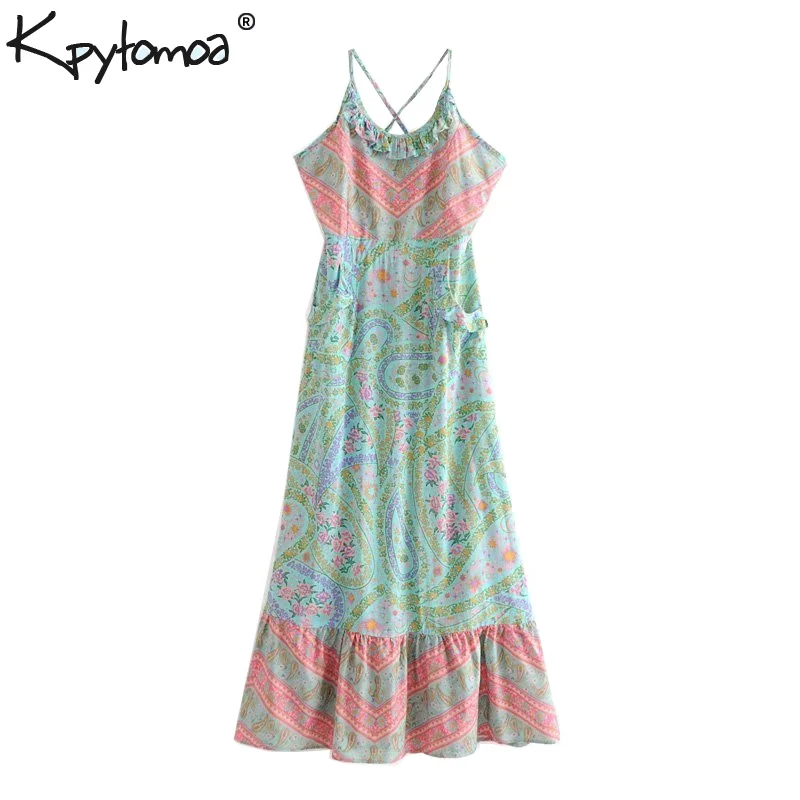 Boho Chic Summer Vintage Floral Print Ruffled Long Strap Dress Women 2019 Fashion Backless Pleated Beach Dresses Femme Vestidos
Boho Chic Summer Vintage Floral Print Ruffled Long Strap Dress Women 2019 Fashion Backless Pleated Beach Dresses Femme Vestidos