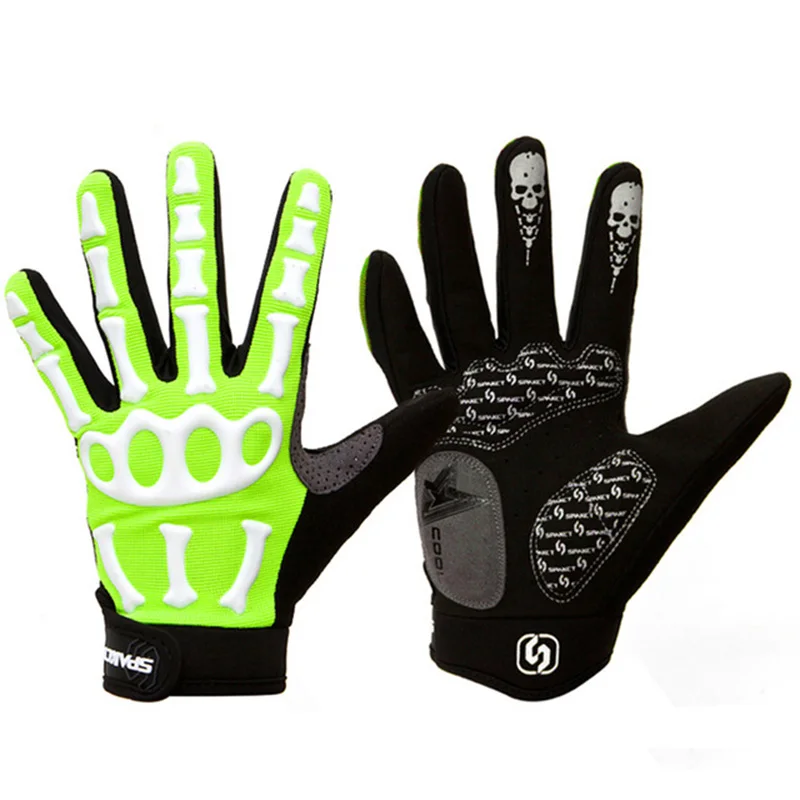 

SPAKCT Bike Bicycle Long Full Finger Cycling Riding Racing Winter Bone Cool Soft Gloves Skeleton Cycling Bicycle Bike Wear