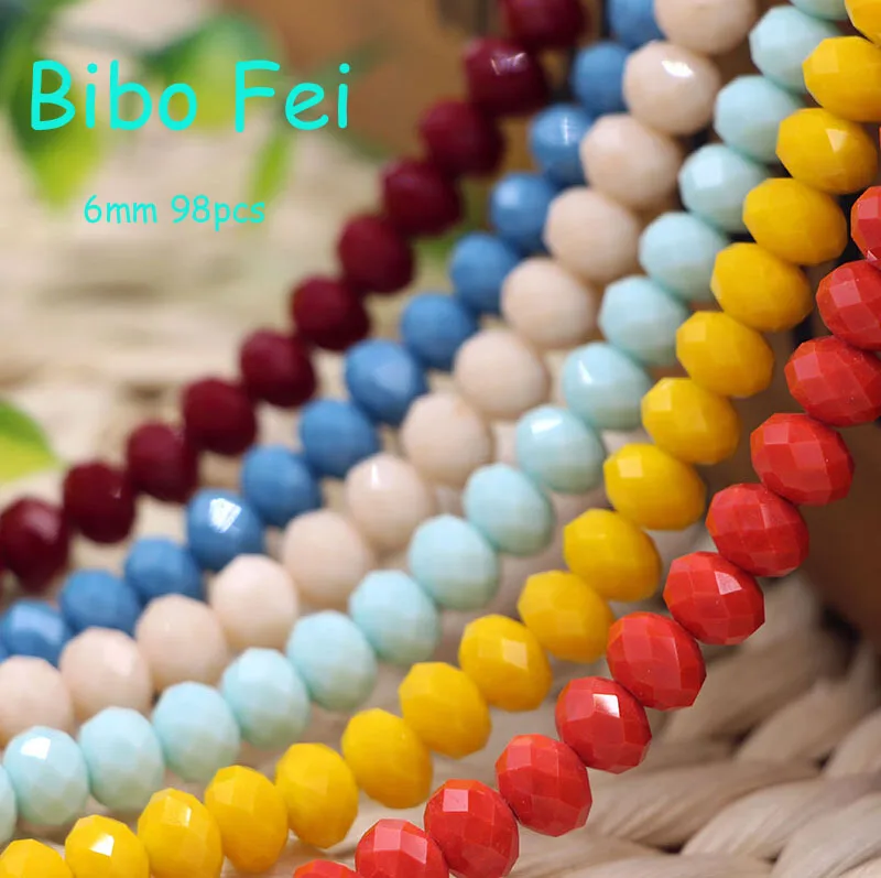 Free shipping multi color 6mm 98PCS Glass Czech crystal beads, wheel beads,transit beads,bracelet necklace Jewelry Making DIY
Free shipping multi color 6mm 98PCS Glass Czech crystal beads, wheel beads,transit beads,bracelet necklace Jewelry Making DIY
