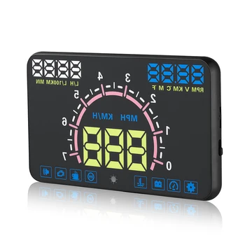 Onever Auto HUD 5.5'' Head Up Display Car Speed Projector OBD2 II EUOBD Overspeed Warning Windshield Projector Alarm System
Onever Auto HUD 5.5'' Head Up Display Car Speed Projector OBD2 II EUOBD Overspeed Warning Windshield Projector Alarm System