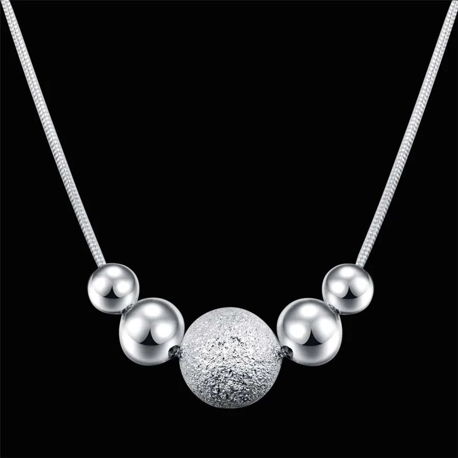 Charms wedding party silver color cute lady bead women necklace jewelry fashion beads chain LN019
Charms wedding party silver color cute lady bead women necklace jewelry fashion beads chain LN019