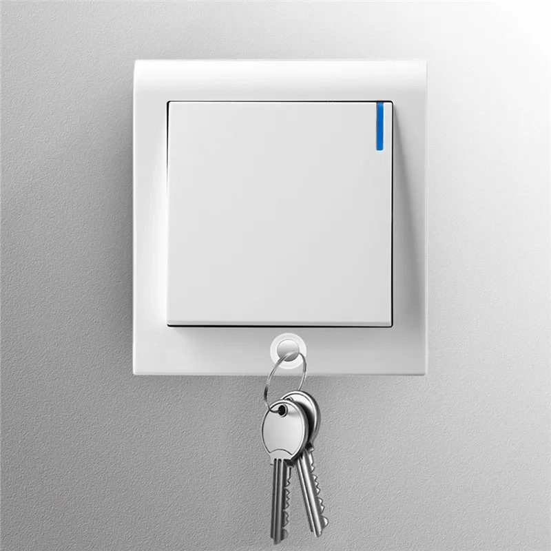 6pcs/pack Magnetic Key Holder Keychain Ring Key Racks Built-in Strong Magnet Easy Installed Suit For Light Switch Fridge Wall
6pcs/pack Magnetic Key Holder Keychain Ring Key Racks Built-in Strong Magnet Easy Installed Suit For Light Switch Fridge Wall