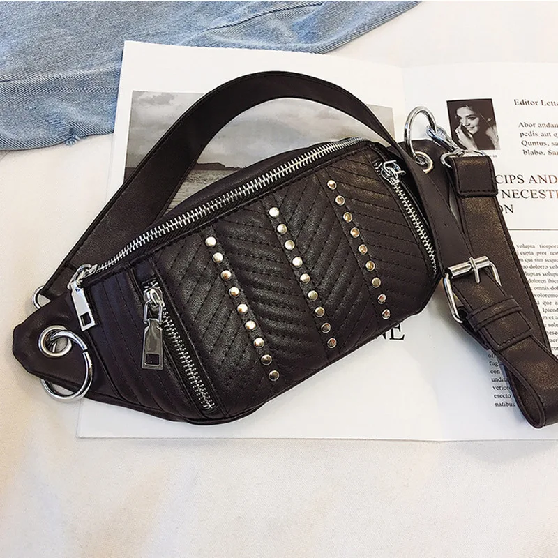 Rivet Fashion Fanny Pack for Women Waist Bag Belt Ladies Bumbags Leather Chest Bag Phone Pouch Fannypack Belt Bag Women Fanny
Rivet Fashion Fanny Pack for Women Waist Bag Belt Ladies Bumbags Leather Chest Bag Phone Pouch Fannypack Belt Bag Women Fanny