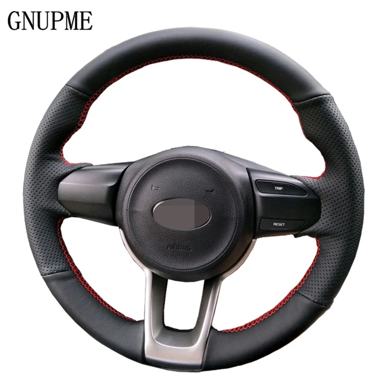 GNUPME Black Hand-stitched Soft Artificial Leather Steering Wheel Cover for Kia Rio K2 KX CROSS Picanto 2017 2018 Morning 2017
GNUPME Black Hand-stitched Soft Artificial Leather Steering Wheel Cover for Kia Rio K2 KX CROSS Picanto 2017 2018 Morning 2017