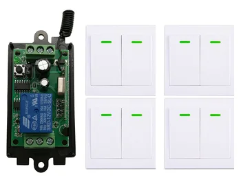 DC 9V 12V 24V 1 CH 1CH RF Wireless Remote Control Switch Relay Receiver +86 Wall Panel Remote Transmitter ,315/433.92 MHZ
DC 9V 12V 24V 1 CH 1CH RF Wireless Remote Control Switch Relay Receiver +86 Wall Panel Remote Transmitter ,315/433.92 MHZ