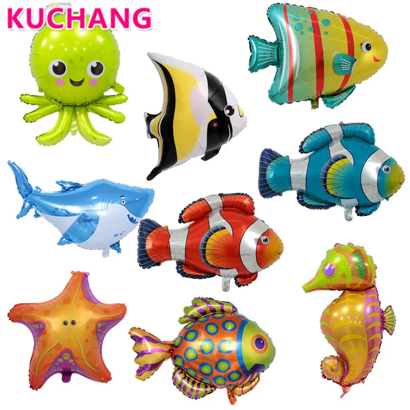 1PC Octopus Shark Fish Helium Balloons Marine Life Ocean Animals Theme Birthday Party Wedding Decorations Baby Shower Supplies
1PC Octopus Shark Fish Helium Balloons Marine Life Ocean Animals Theme Birthday Party Wedding Decorations Baby Shower Supplies