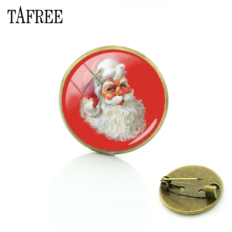 TAFREE Newest Santa Claus Round Brooches Merry Christmas Pin Vintage new year Badge fashion Women Dress Accessories Jewelry J223
TAFREE Newest Santa Claus Round Brooches Merry Christmas Pin Vintage new year Badge fashion Women Dress Accessories Jewelry J223