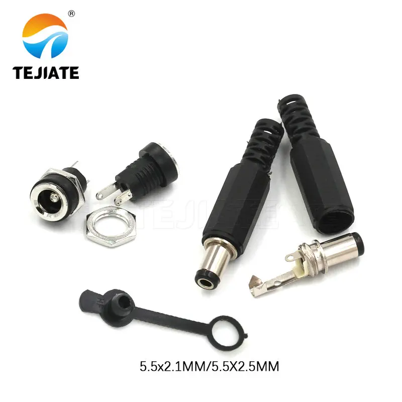 10PCS DC Power Connector pin 2.1x5.5mm Female Plug Jack + Male Plug Jack Socket Adapter DC-022B 5.5X2.5MM
10PCS DC Power Connector pin 2.1x5.5mm Female Plug Jack + Male Plug Jack Socket Adapter DC-022B 5.5X2.5MM