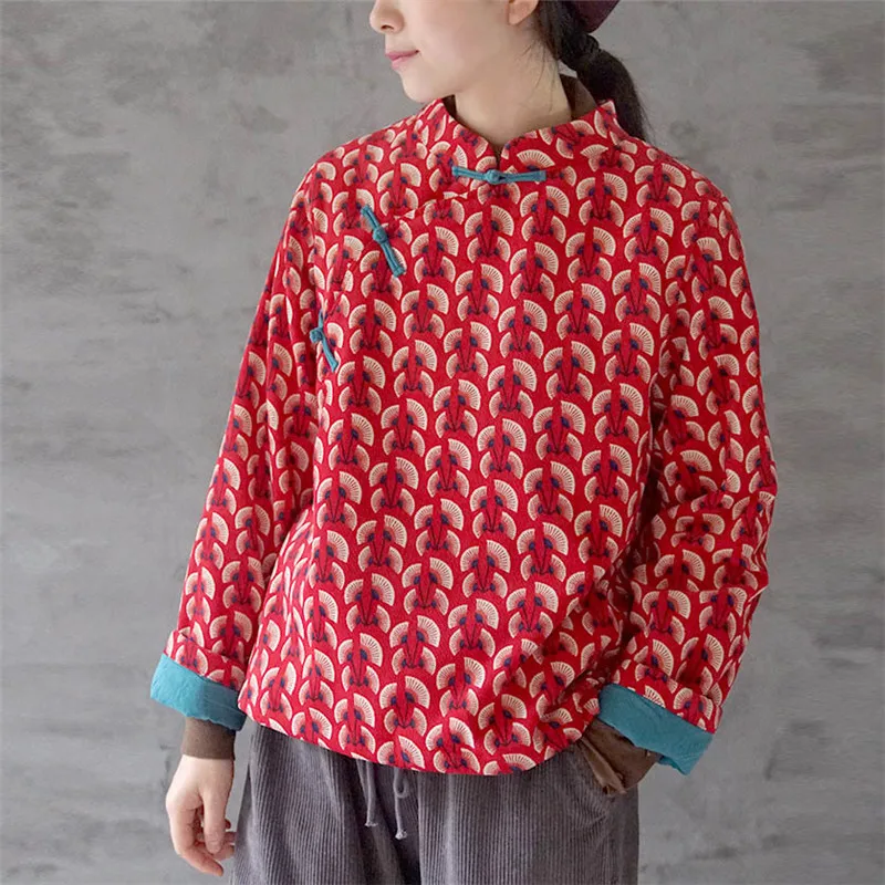 Johnature Original Corduroy New Print Chinese Style Cotton-padded Jackets 2019 Winter Stand Collar Patchwork Women Jackets
Johnature Original Corduroy New Print Chinese Style Cotton-padded Jackets 2019 Winter Stand Collar Patchwork Women Jackets