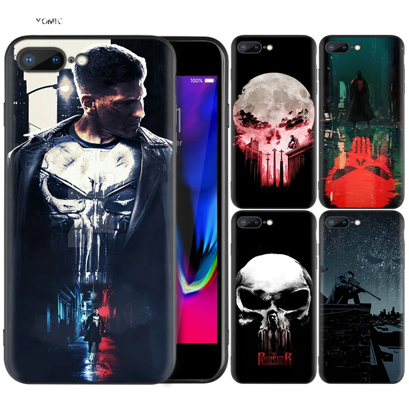 Silicone Case Shell Coque for iPhone 7 8 6 6S Plus X XS MAX XR 5C 5 5S SE 7Plus 8Plus 7+ 8+ Marvel The Punisher
Silicone Case Shell Coque for iPhone 7 8 6 6S Plus X XS MAX XR 5C 5 5S SE 7Plus 8Plus 7+ 8+ Marvel The Punisher