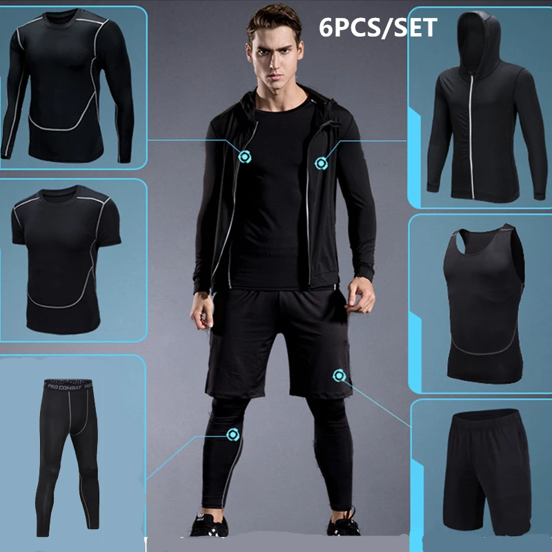 Compression Running Sets Men's Sports Suit Gym Fitness Sportswear Quick Dry Basketball Tights Running Jogging Training Underwear
Compression Running Sets Men's Sports Suit Gym Fitness Sportswear Quick Dry Basketball Tights Running Jogging Training Underwear