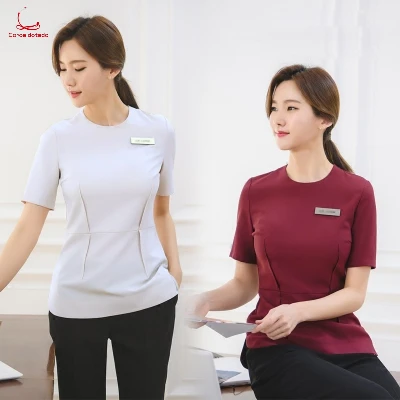 Korean beauty salon cosmetician work clothes manicure tattoo artist clothing new summer elastic foot bath technician clothing
Korean beauty salon cosmetician work clothes manicure tattoo artist clothing new summer elastic foot bath technician clothing