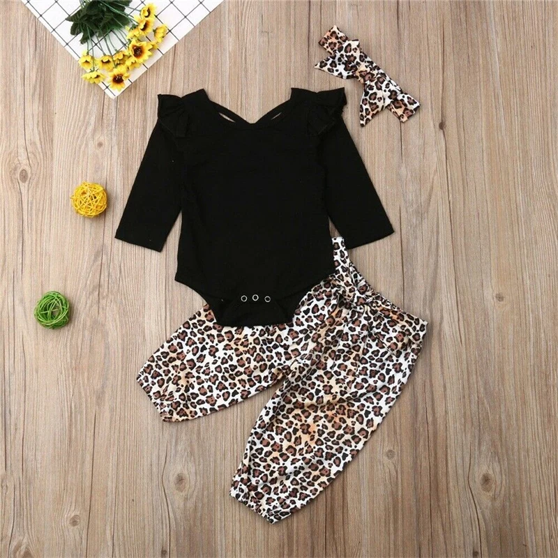 Baby Girl Clothes Leopard print Newborn Baby Girl Outfits Set Cute Fashion Infant Girl Clothing With Headband Spring Autumn Set
Baby Girl Clothes Leopard print Newborn Baby Girl Outfits Set Cute Fashion Infant Girl Clothing With Headband Spring Autumn Set