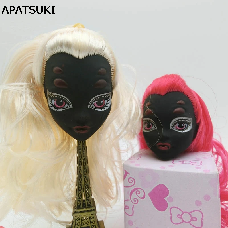 Kids Toy Black Face Demon Monster Doll Head with Wig Hair DIY Accessories For Monster High Doll For 1/6 BJD Doll House
Kids Toy Black Face Demon Monster Doll Head with Wig Hair DIY Accessories For Monster High Doll For 1/6 BJD Doll House