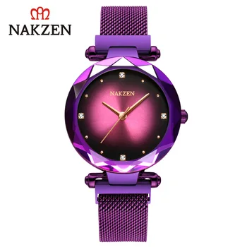 NAKZEN Ladies watch Advanced Japanese movement women watch magnet stainless steel mesh belt waterproof diamond dial female clock
NAKZEN Ladies watch Advanced Japanese movement women watch magnet stainless steel mesh belt waterproof diamond dial female clock