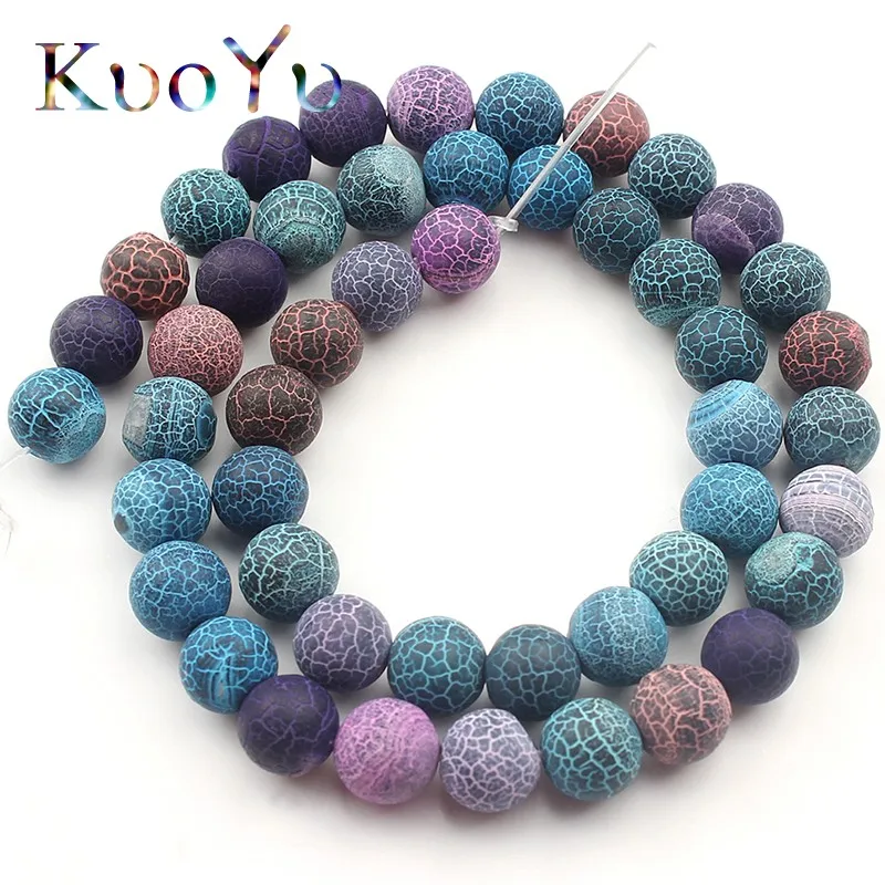 Natural Stone Frost Multicolor Cracked Dream Fire Dragon Veins Agates Onyx Beads Round Loose Beads For Jewelry Making 6/8/10mm
Natural Stone Frost Multicolor Cracked Dream Fire Dragon Veins Agates Onyx Beads Round Loose Beads For Jewelry Making 6/8/10mm